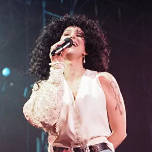 Cher, American singer, Heart of Stone Tour, concert at Wembley Arena, London