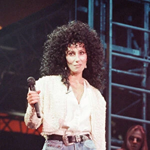 Cher, American singer, Heart of Stone Tour, concert at Wembley Arena, London