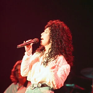 Cher, American singer, Heart of Stone Tour, concert at the NEC Arena, Birmingham