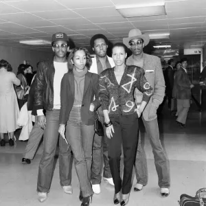 Chic, Music Group, Pictured at London Heathrow Airport, 30th September 1979 Chic, Music Group, Pictured at London Heathrow Airport, 30th September 1979
