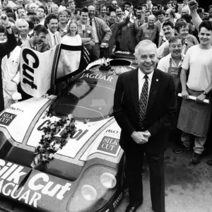 Sir John Egan with 1988 Le Mans Winner Print