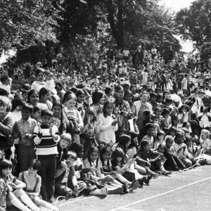 1973 Hillfields Carnival Print: A Colourful Scene