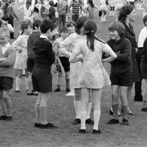 Children attending a country dancing event in Teesside. 1972 Children attending a country dancing event in Teesside. 1972