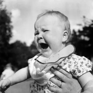 Children: Baby: Expressions: Crying. July 1953 D3848 Children: Baby: Expressions: Crying. July 1953 D3848