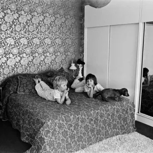 1969 Modern Bedroom Print (00551)