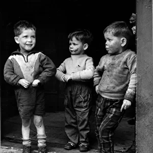 Children Expression December 1963 Three Young boys who