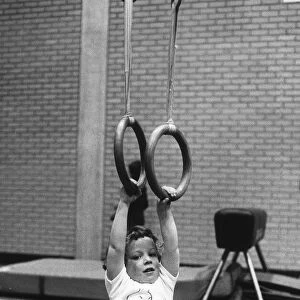 Children Gymnastics Swinging toddler in Lewisham gym is allowed to play