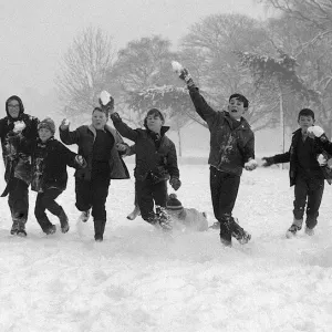 Children on holiday from school