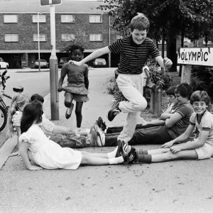 Children of Olympic Way, London Print, 4th August 1984