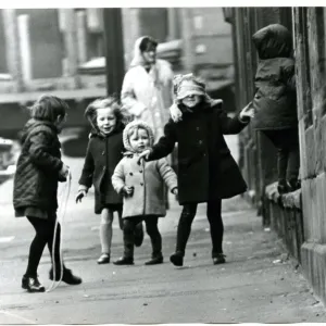 Children Playing Blind Man's Buff in Glasgow, 1968 Print Children Playing Blind Man's Buff in Glasgow, 1968 Print