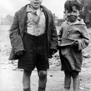 Children Playing July 1954 Adventure playground Liverpool