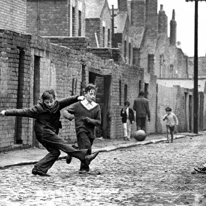 Children playing in the Scotswood area of Newcastle