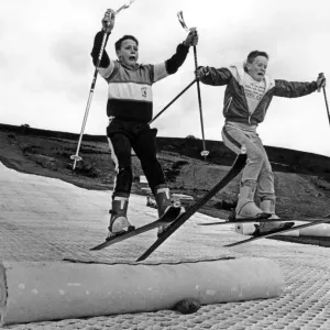 Merthyr Ski Slope Circa 1988 Print Merthyr Ski Slope Circa 1988 Print