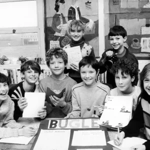 Children at Ridpool Junior School, Birmingham Print 1985 Children at Ridpool Junior School, Birmingham Print 1985