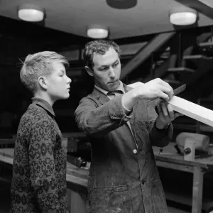 Children being taught woodwork Birmingham Art Centre, Birmingham, West Midlands