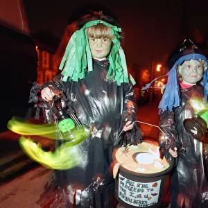 Children trick or treating in aid of the Intensive Care Unit, Royal Berkshire Hospital