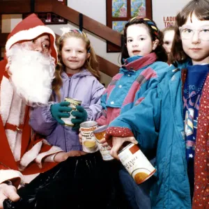 Children Turn the Tables on Santa at Billingham Forum Print Children Turn the Tables on Santa at Billingham Forum Print