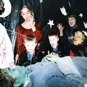 Children visiting the Botanic Centre, Middlesbrough during Halloween had an extra Children visiting the Botanic Centre, Middlesbrough during Halloween had an extra