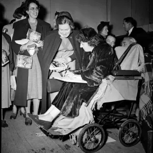Enid Blyton Opens Church Army Bazaar Print 1952 Enid Blyton Opens Church Army Bazaar Print 1952