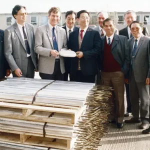 A Chinese delegation headed by Hua Jin Chen (fifth left A Chinese delegation headed by Hua Jin Chen (fifth left