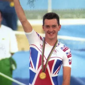 Chris Boardman Cycling at 1992 Barcelona Olympic Games Print