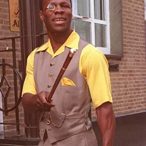 Chris Eubank Boxing former WBO Super Middleweight champion on his way to a press
