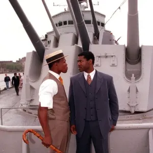 Chris Eubank & Carl Thompson June 1998 At A Press Conference On The Cruiser HMS Chris Eubank & Carl Thompson June 1998 At A Press Conference On The Cruiser HMS
