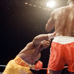 Chris Eubank defends his WBO super-middleweight title against Ron Essett at the Quinta do Chris Eubank defends his WBO super-middleweight title against Ron Essett at the Quinta do