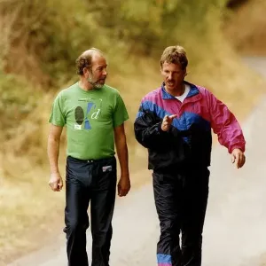 Ian Botham Walking with Chris Lander Print