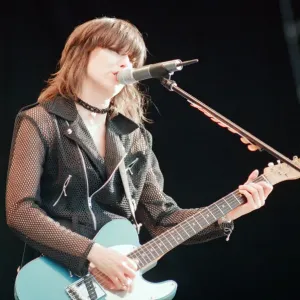 Print of Chrissie Hynde fronting The Pretenders at Gateshead International Stadium