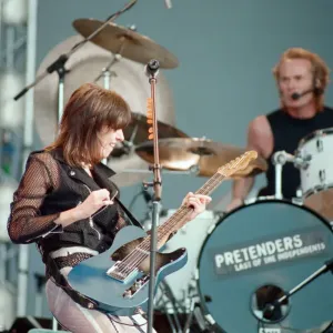 Chrissie Hynde (pictured) fronting her band The Pretenders Chrissie Hynde (pictured) fronting her band The Pretenders