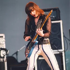 Chrissie Hynde of The Pretenders in concert at the Gateshead Stadium