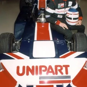 Christian Horner with Nigel Mansell at Motor Heritage X Centre Print