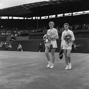 Wimbledon 1961 Ladies Final Print Wimbledon 1961 Ladies Final Print