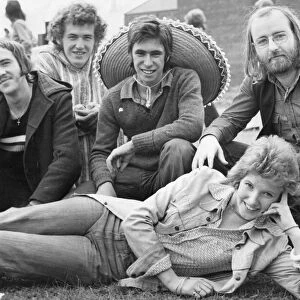 Christine Williams aka Chris Cool 15 September 1974, with her band The Ice Breakers
