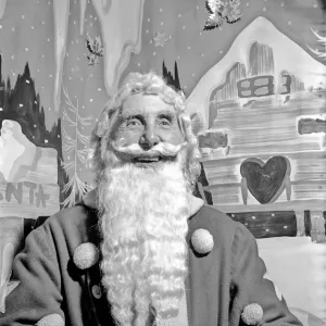 Christmas: Father Christmas seen here at Pontings. Santa is played by 88 year old Stanley Christmas: Father Christmas seen here at Pontings. Santa is played by 88 year old Stanley