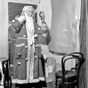Christmas: Father Christmas seen here at Pontings. Santa is played by 88 year old Stanley Christmas: Father Christmas seen here at Pontings. Santa is played by 88 year old Stanley