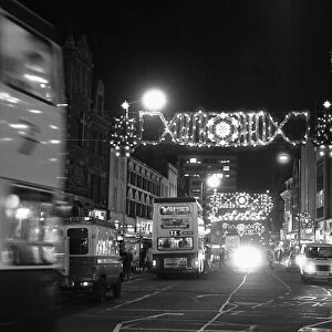 Christmas light switch on, on Broad Street Reading 28th November 1985