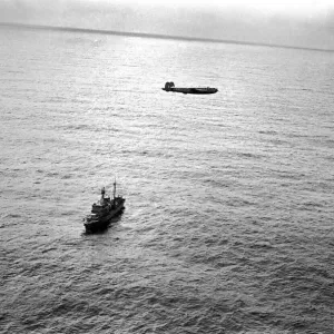 Christmas parcels were dropped to the weather ship India