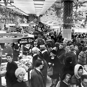 Christmas Shoppers at Lewis Department Store, Liverpool, 2nd December 1966