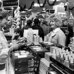 Christmas Shopping at Owen Owen, Coventry 1985 Print Christmas Shopping at Owen Owen, Coventry 1985 Print
