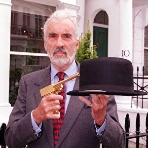 Christopher Lee Actor with James Bond Memrobilia to be auctioned at Christies