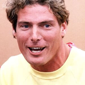 Christopher Reeve actor in the TV programme Its a Royal Knockout at Alton Towers