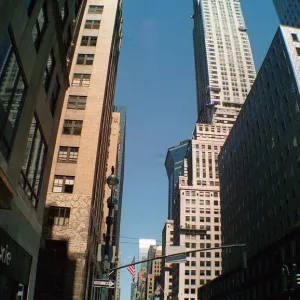 Chrysler Building Print, New York Street Scene, August 1999