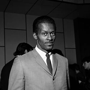 Chuck Berry pictured at Pye recording studios, Cumberland Place. 25th May 1964