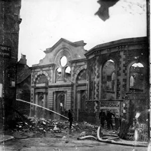 Church destroyed in Wadham Street, Weston Super Mare during the air raid of the 28th June