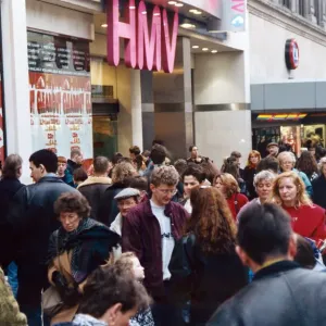 Church Street, one of Liverpools shopping areas, on the first day of the sales Church Street, one of Liverpools shopping areas, on the first day of the sales