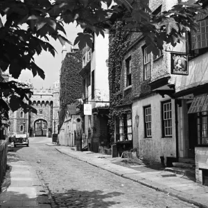 Church Street in Windsor, Berkshire. Circa 1944