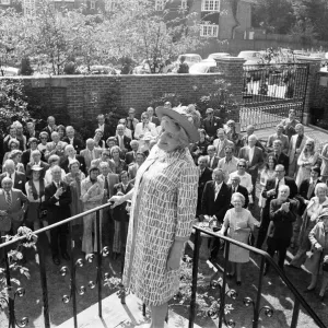 Cicely Courtneidge, actress, celebrates the 70th anniversary of her first stage Cicely Courtneidge, actress, celebrates the 70th anniversary of her first stage
