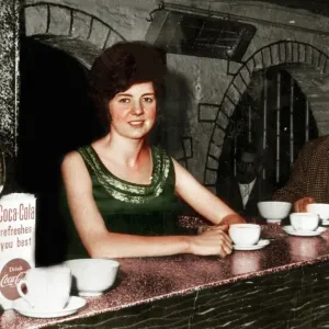 Cilla Black at the Cavern Club, Liverpool in the early 1960s Circa 1963